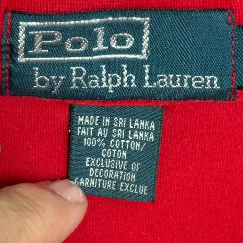 Polo Ralph Lauren Polo Shirt Mens 2XL Red Short Sleeve Pony Preppy Business